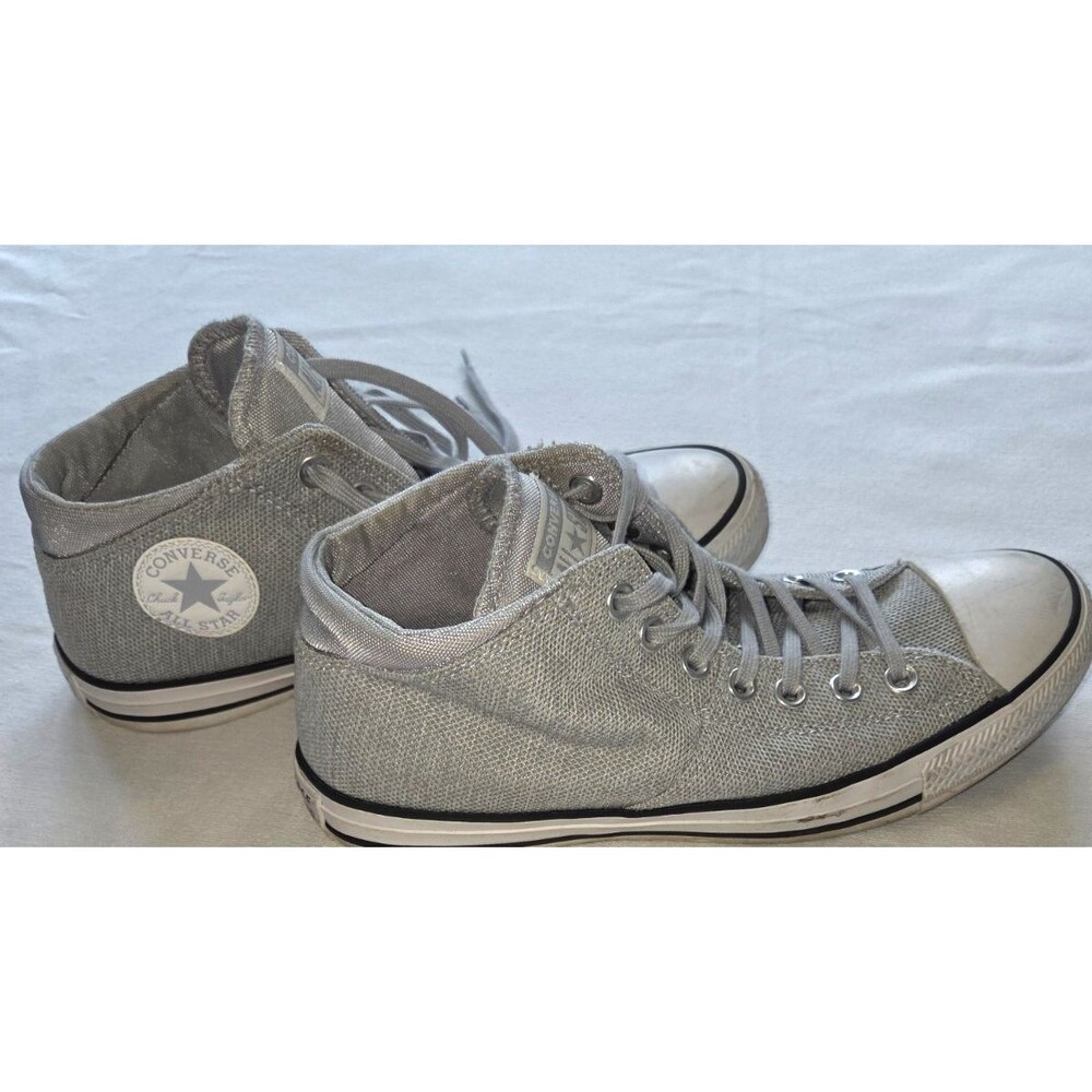 Converse Chuck Taylor All Star Madison Mid Top Gray Mesh Sneakers Womens 10
